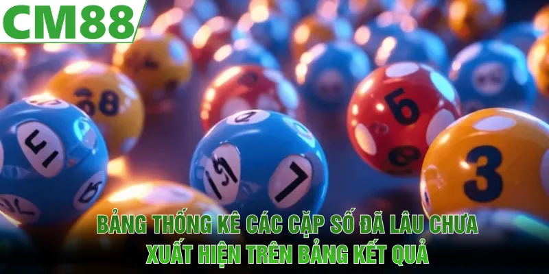 Bảng thống kê các cặp số đã lâu chưa xuất hiện trên bảng kết quả